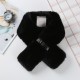 Winter Faux Fur Scarf Neck Warmer Wrap Collar With Belt Design