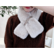 Winter Faux Fur Scarf Neck Warmer Wrap Collar With Belt Design