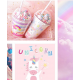 Unicorn Plastic Cup with Staw