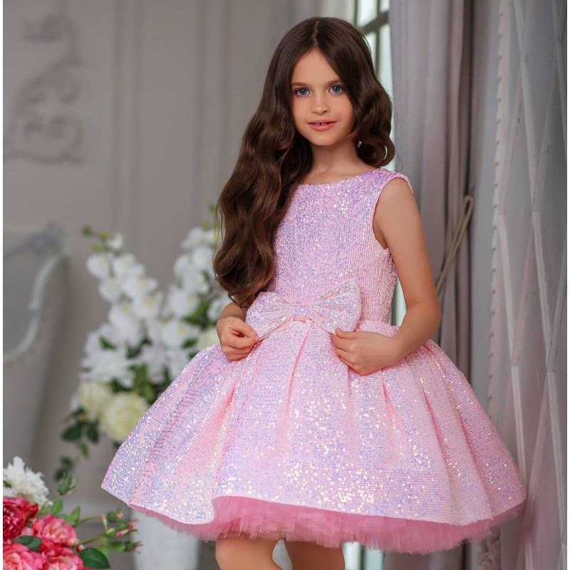 Pink Sequins Birthday Dress - Aden | Aden.com.cy