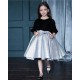 Black with Silver Skirt Birthday Dress