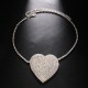 Rhinestone Heart Eye Patch