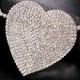 Rhinestone Heart Eye Patch